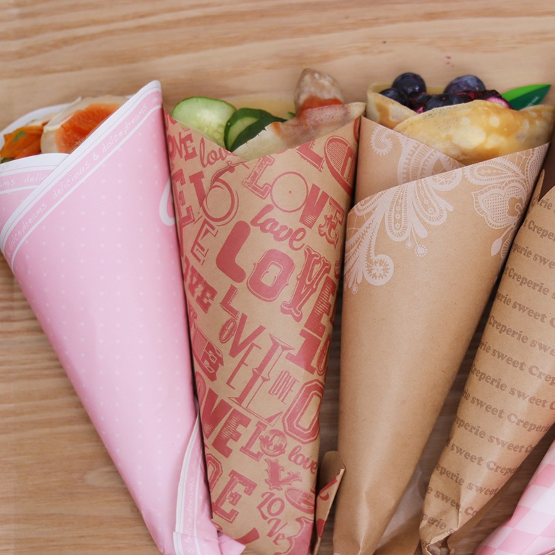 ラミクレープクラフト包装紙 変形 LOVE[入数:3,000] | テイクアウト
