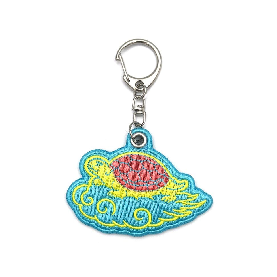 刺繍ウキウ亀ーホルダー