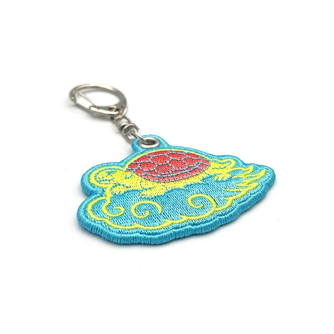 刺繍ウキウ亀ーホルダー