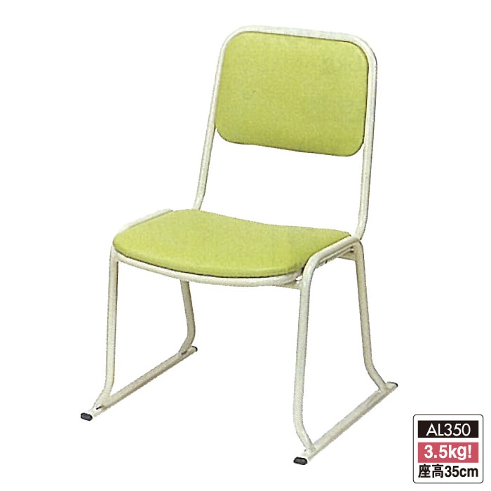 アルミ製本堂お詣り椅子 35cm 5脚組