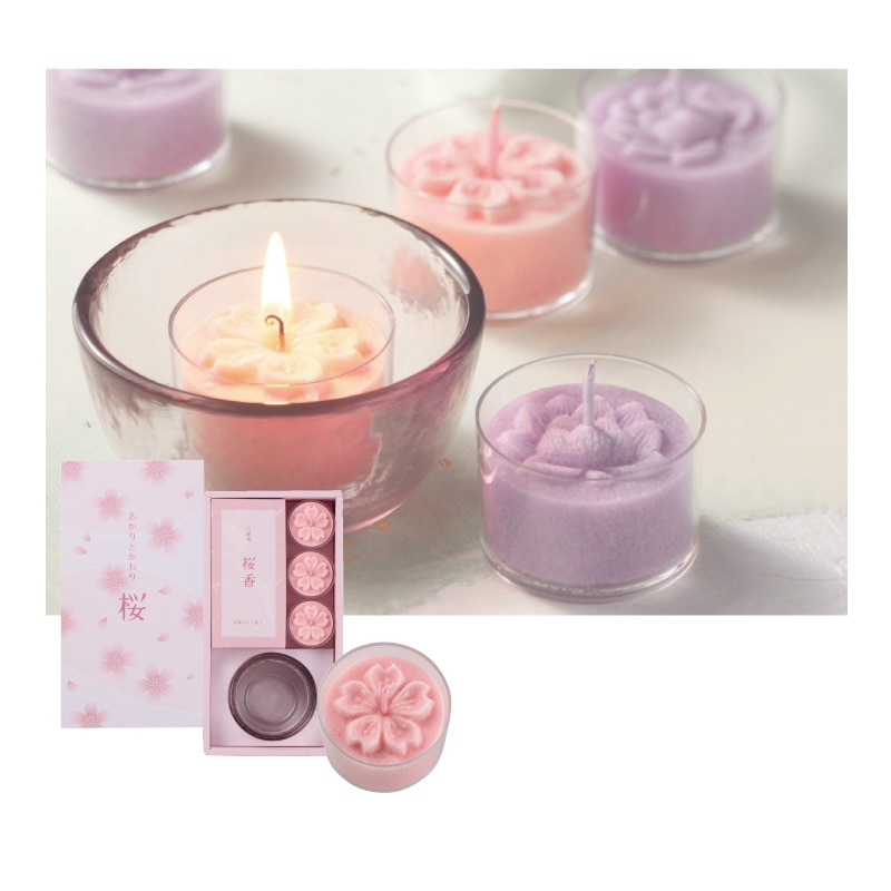 あかりとかおり　桜ローソクセット　1箱