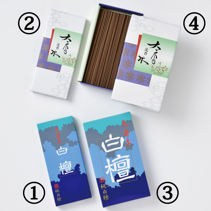 大香木沈香、白檀　(1)大香木白檀　短寸20g　1箱