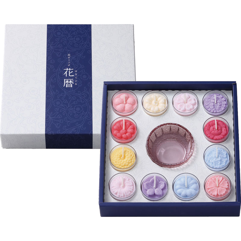 和の花ろうそく12個セット　1箱