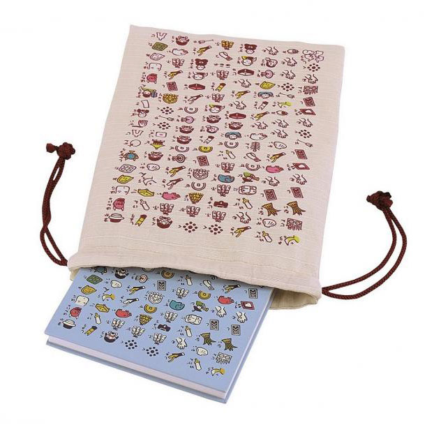 朱印帳入れ巾着　絵心経　1個