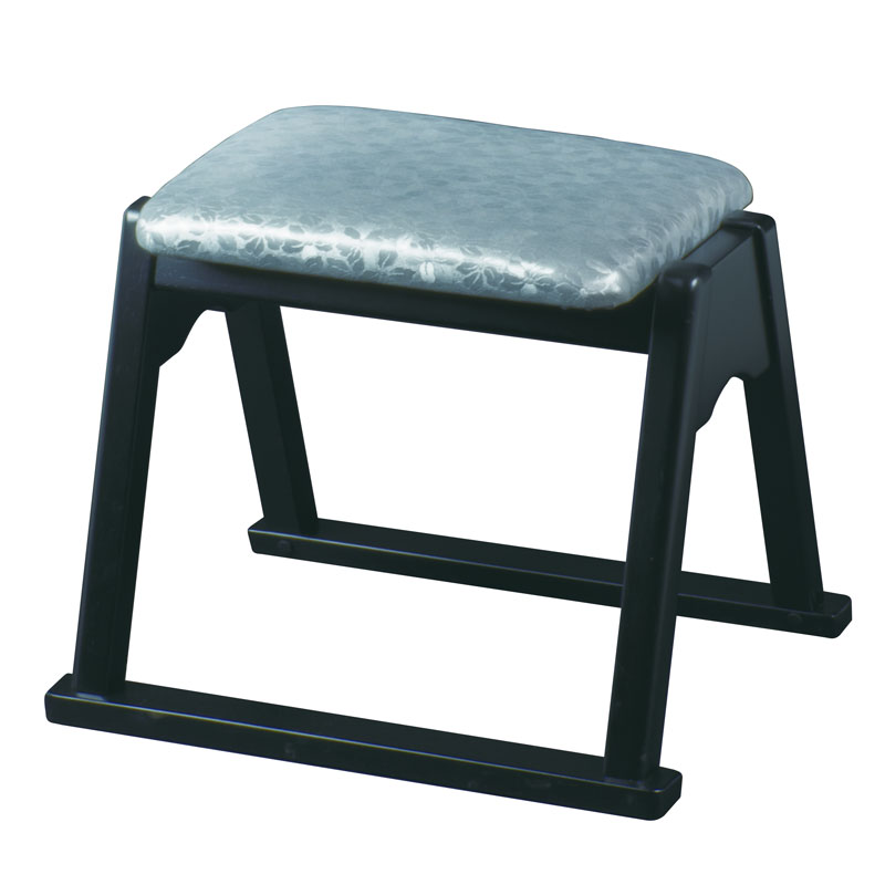 木製本堂用椅子シルバー 35cm
