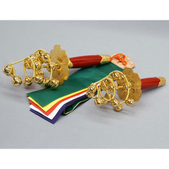 神楽鈴 十字型 | 法務用品,神道用 | 作務衣と仏具の通販専門店 五彩堂