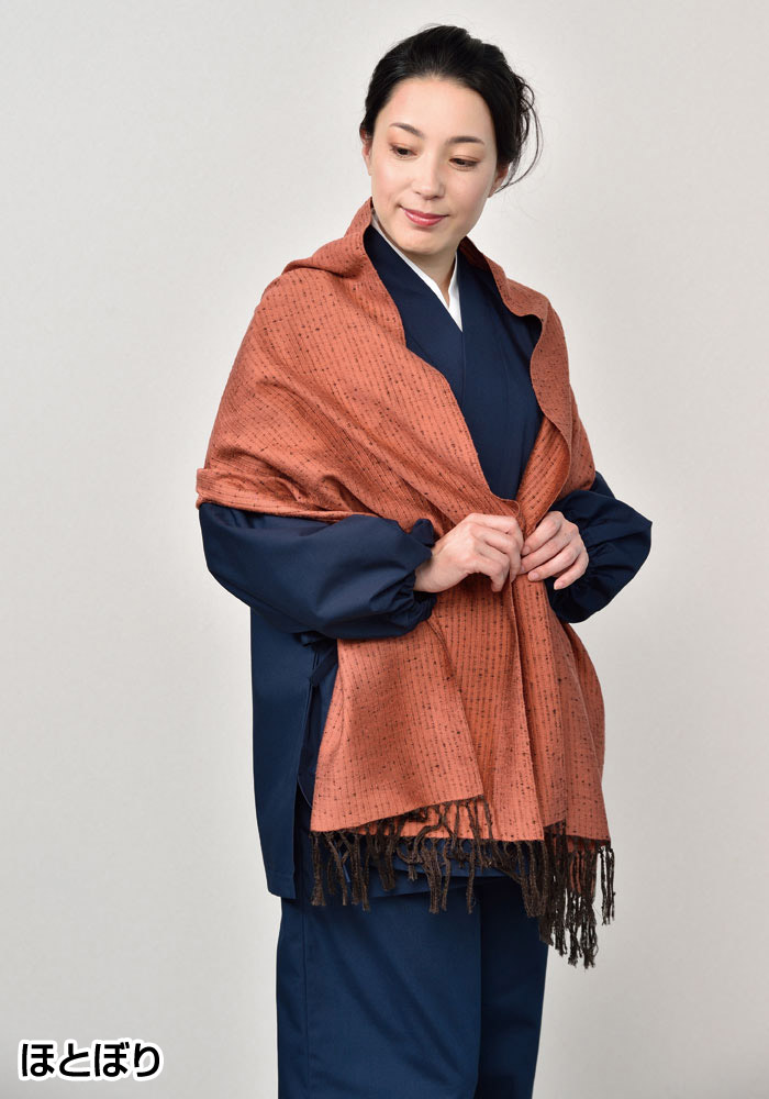 結城紬ショール(ほとぼり・枯蓮(かれはす)) | 和装品,小物