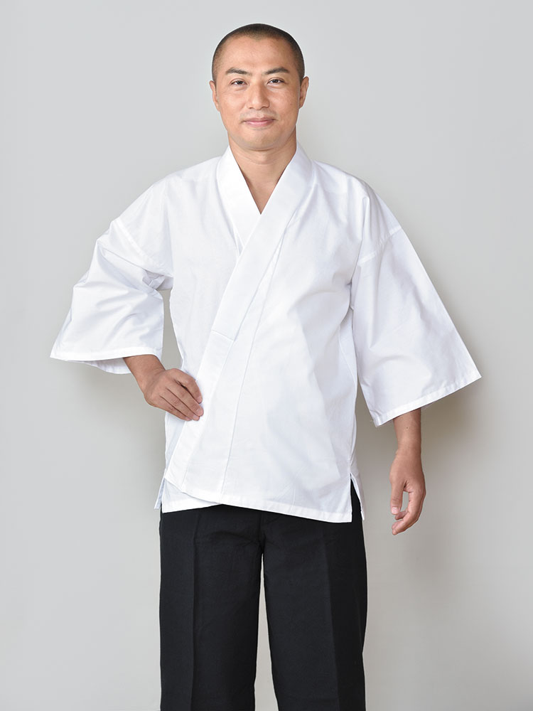 ジュポネ 半襦袢 銀鼠 コットン 木綿 筒袖 着物 肌着（木綿） 筒袖 ジュポネ 半襦袢 銀鼠 コットン 木綿 筒袖