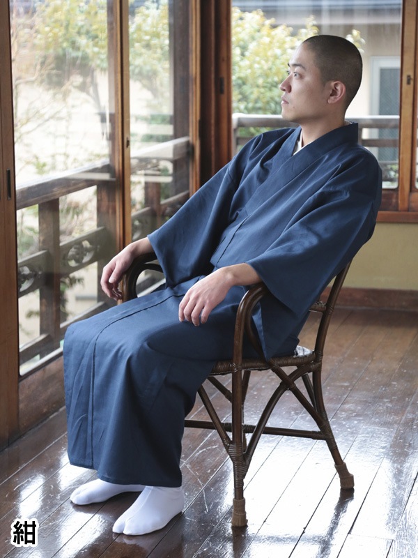 テトロン麻着物(紺・茶・青鼠)(SS-4L) | 和装品,男性用和装品,男性用