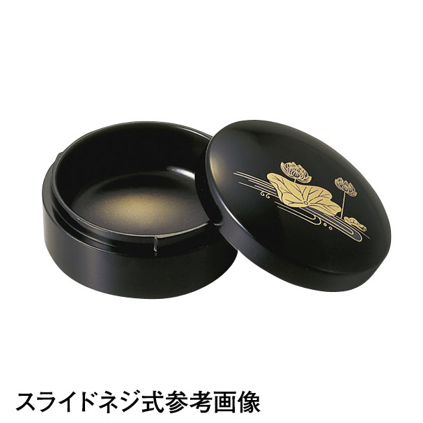切立香合(黒(内梨地)蒔絵桔梗) | 法務用品,薫香・ローソク,香合 | 作務