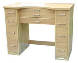 【じおばん】 スリーティー彫金デスク 両袖 ウォルナットカラー 彫金机 スリーティー彫金デスク 両袖[154,660円]+送料(別途お見積り