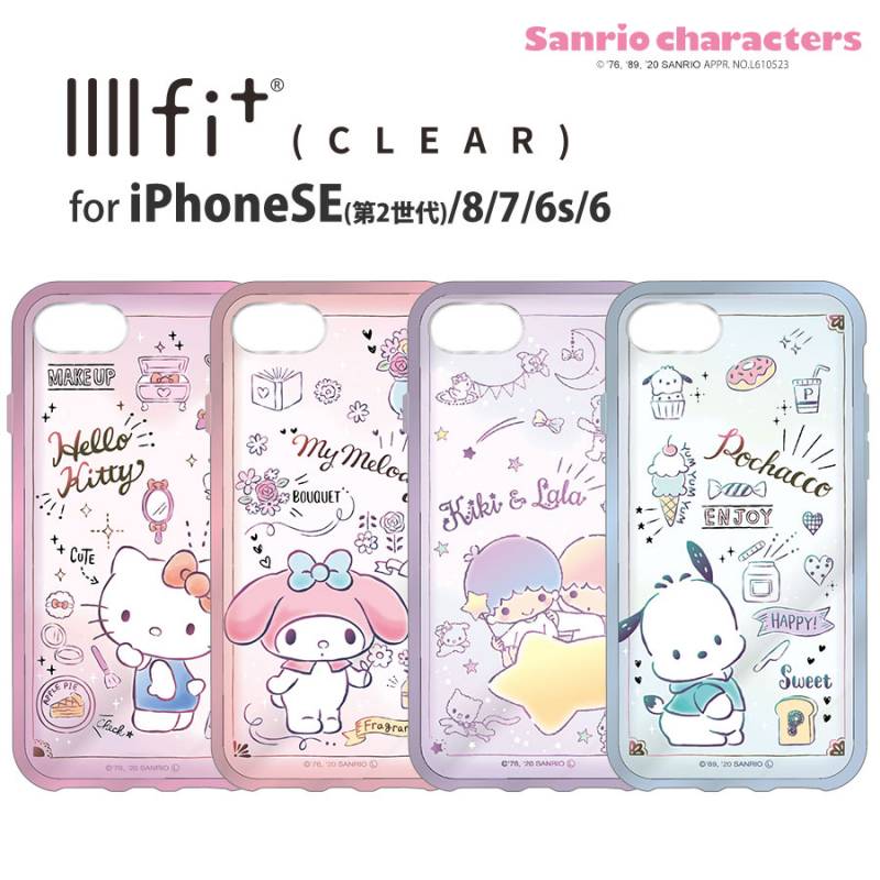 最大12%OFFクーポン サンリオキャラクターズ IIIIfit iPhoneSE(第2世代)/8/7 Clear 小物・アクセサリー