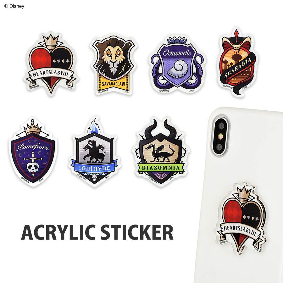 ディズニー ツイステッドワンダーランド／アクリルステッカー
