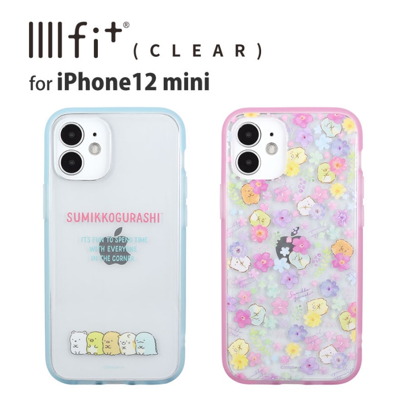 すみっコぐらし　IIIIfit Clear iPhone12 mini対応ケース