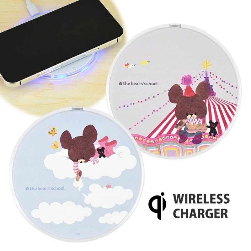 くまのがっこう Qi対応ワイヤレスチャージャー