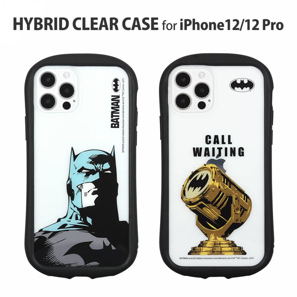 BATMAN／iPhone12/12 Pro対応 ハイブリッドクリアケース