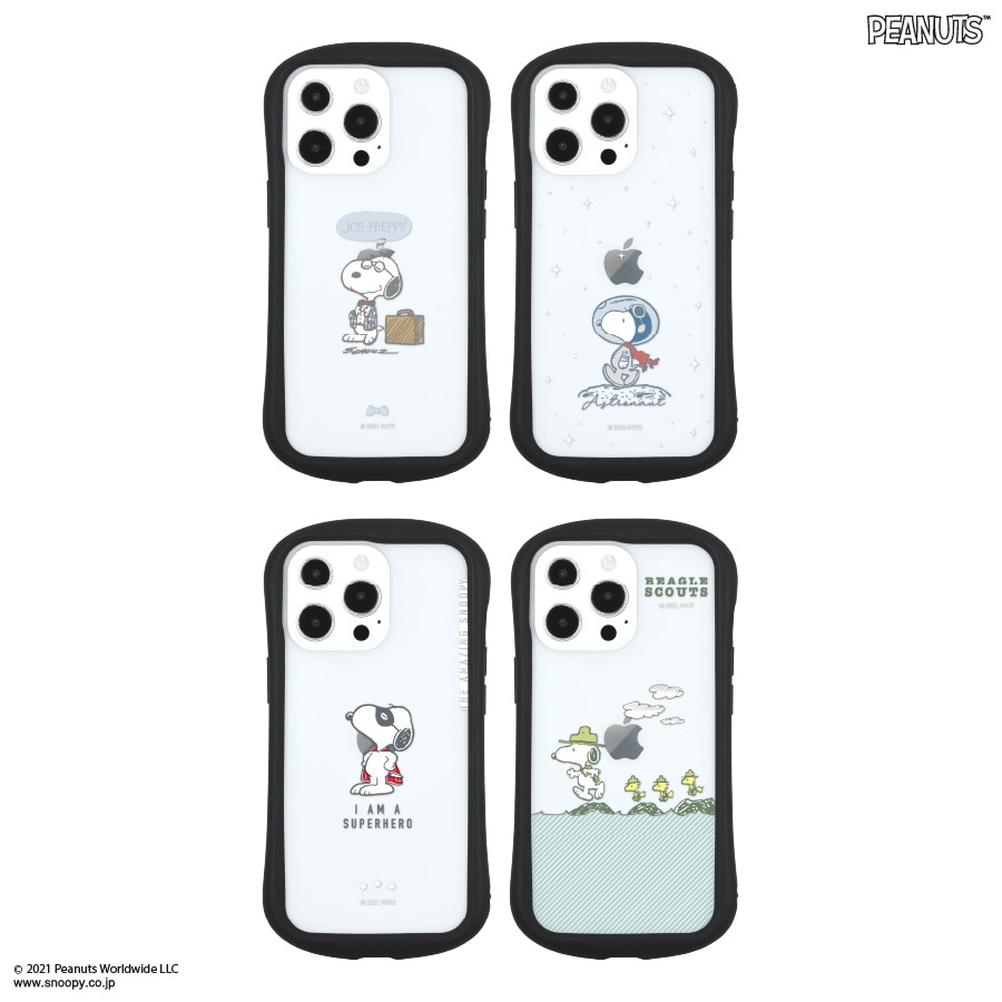 ピーナッツ　iPhone13 Pro対応ハイブリッドクリアケース