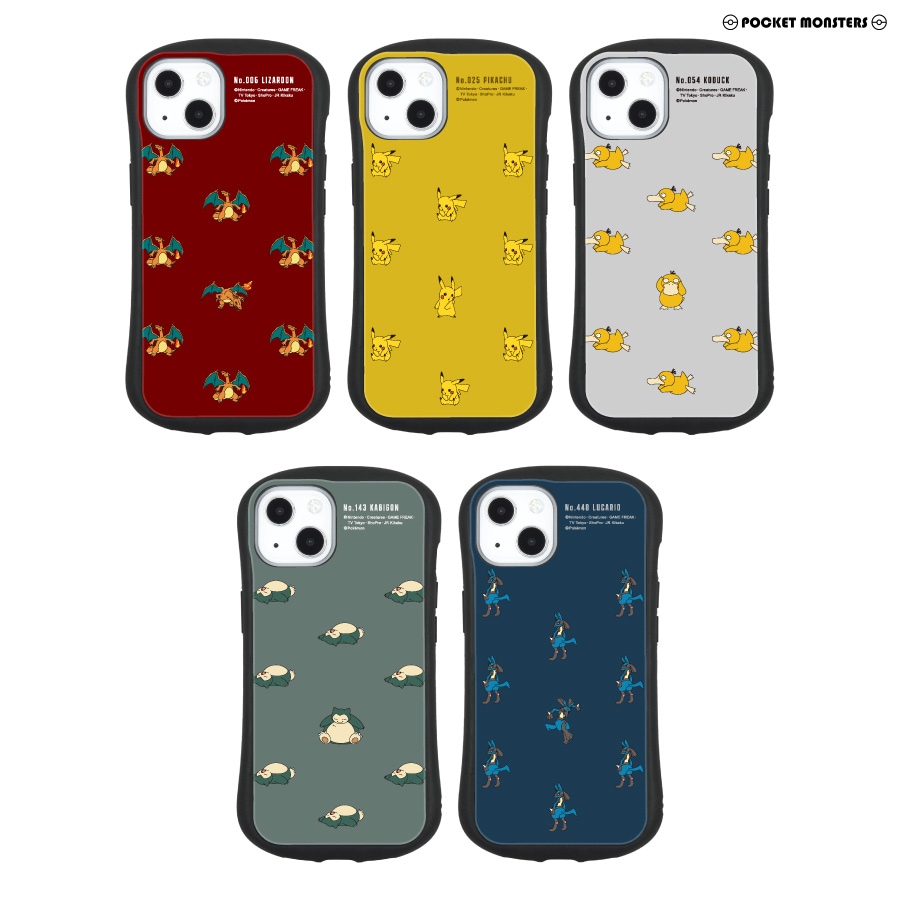 ポケットモンスター　iPhone13対応 ハイブリッドガラスケース