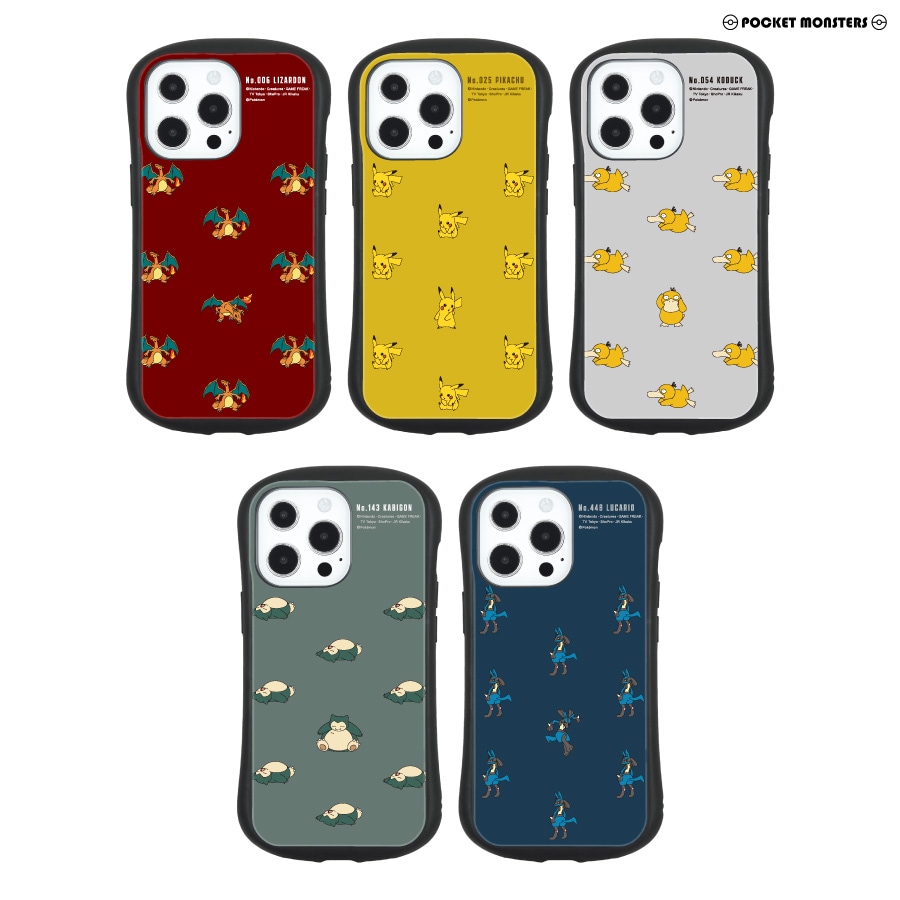 ポケットモンスター　iPhone13 Pro対応 ハイブリッドガラスケース