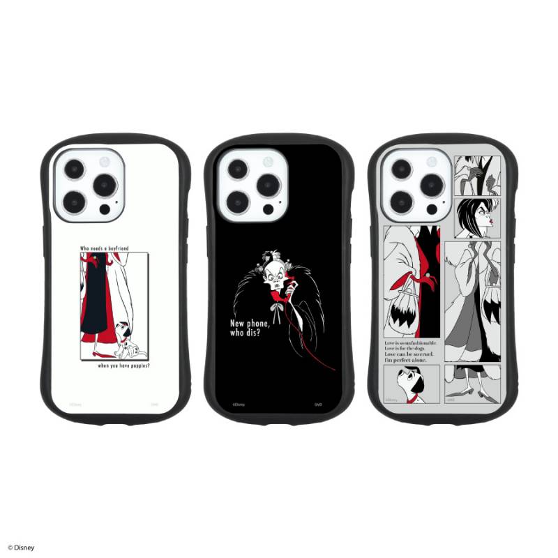 ディズニーキャラクター／iPhone13 Pro対応ハイブリッドガラスケース