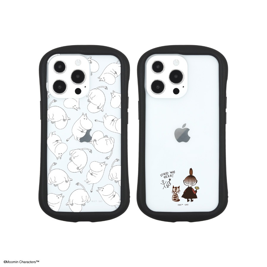 ムーミン　iPhone13 Pro対応 ハイブリッドクリアケース