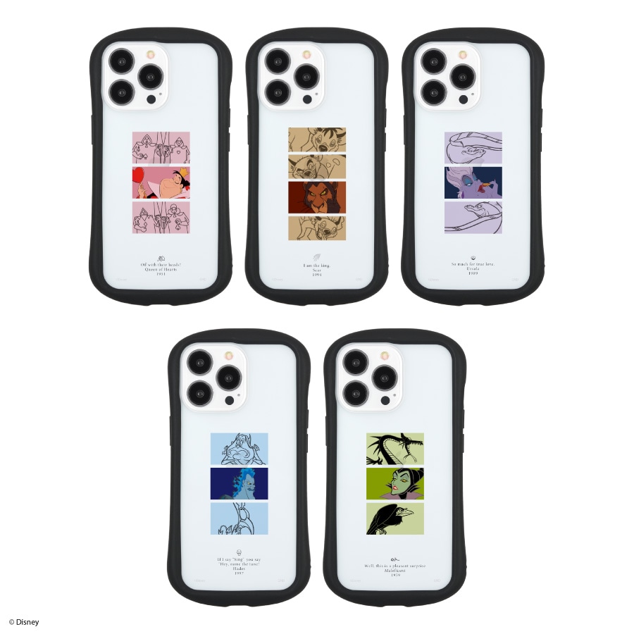 ディズニーキャラクター ／ iPhone13 Pro 対応 ハイブリッドクリアケース