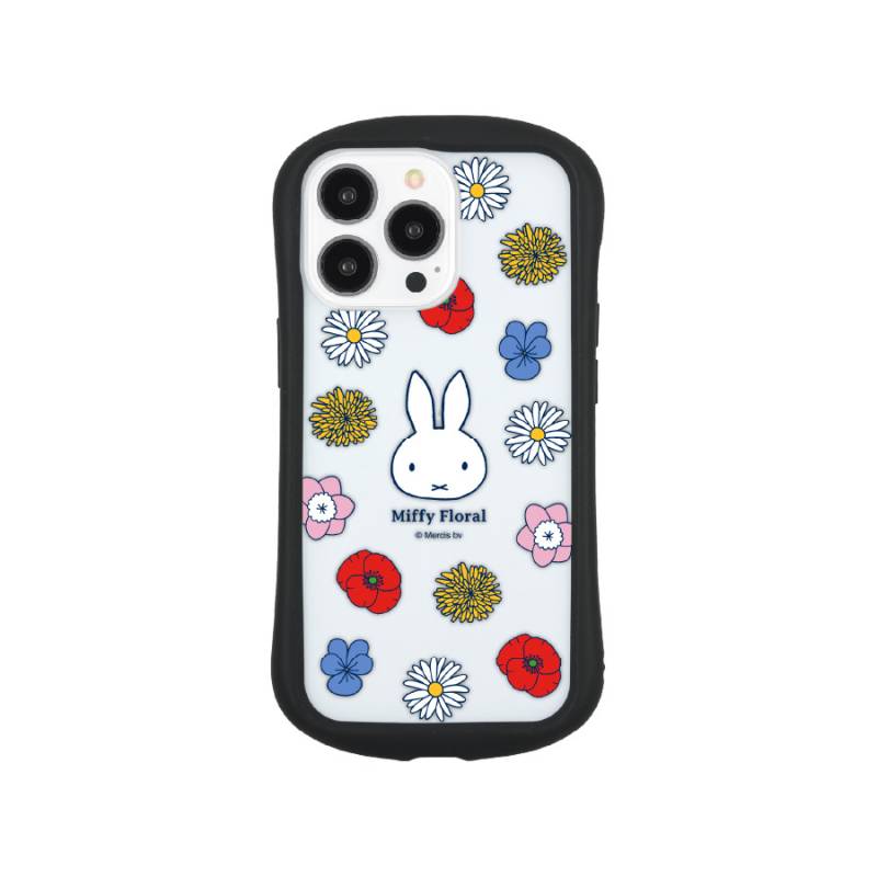 ミッフィー Miffy Floral iPhone13 Pro対応 ハイブリッドクリアケース