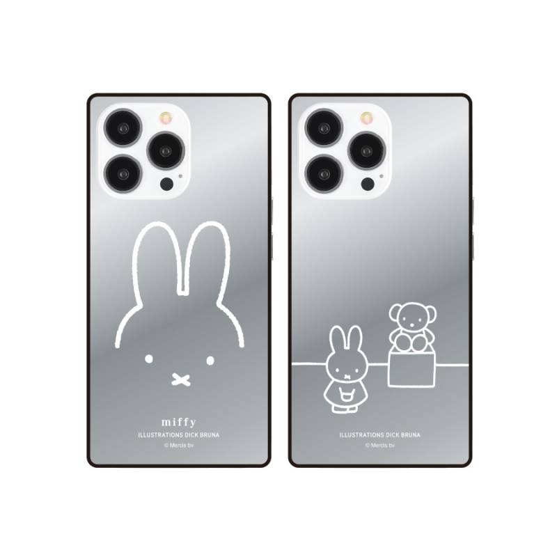 ミッフィー iPhone13 Pro対応 スクエアミラーケース | ま行,ミッフィー