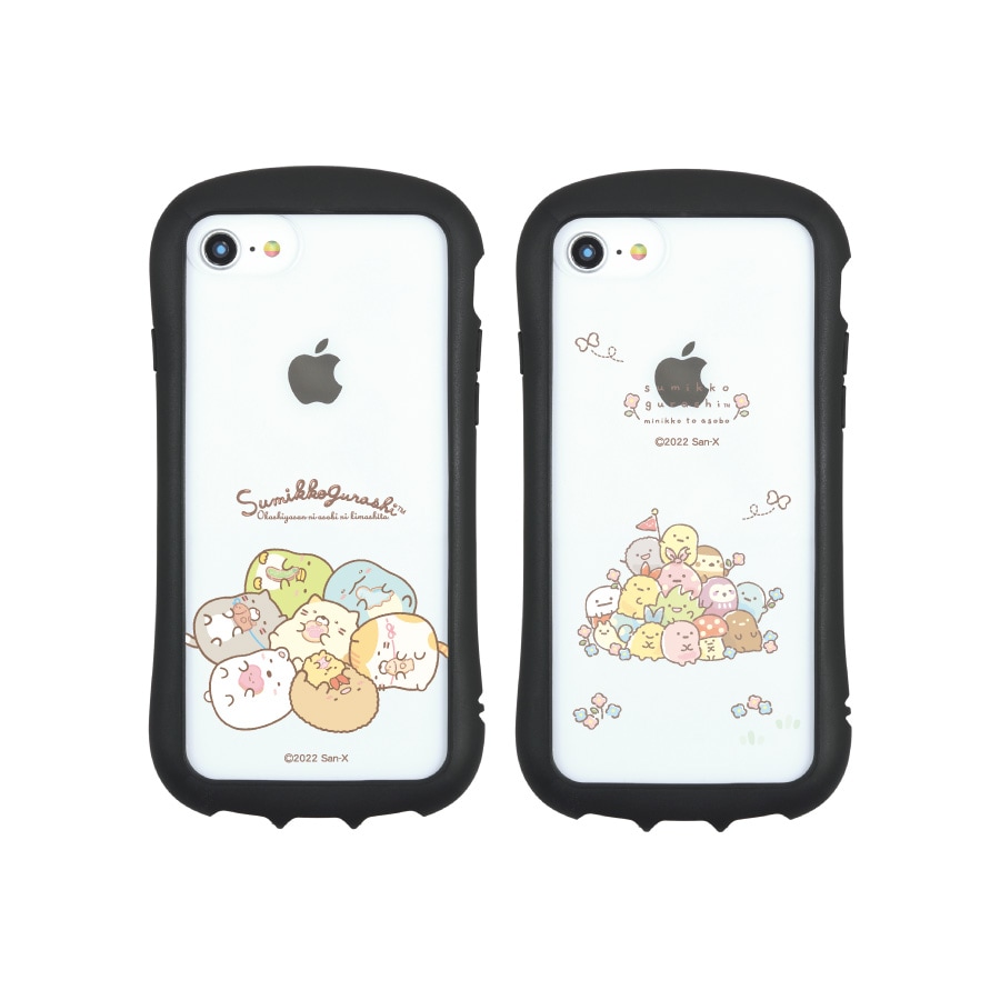 すみっコぐらし iPhoneSE(第2世代)/8/7/6s/6 対応 ハイブリッドクリアケース