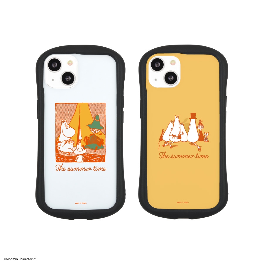 ムーミン【The summer time】　iPhone13対応 ハイブリッドクリアケース