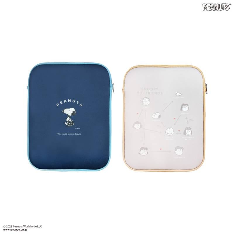 【PEANUTS】スヌーピー ハピネス iPad ポーチバッグ(4 COLORS) ピーナッツ タブレットポーチ | は行 | | グルマンディーズ公式