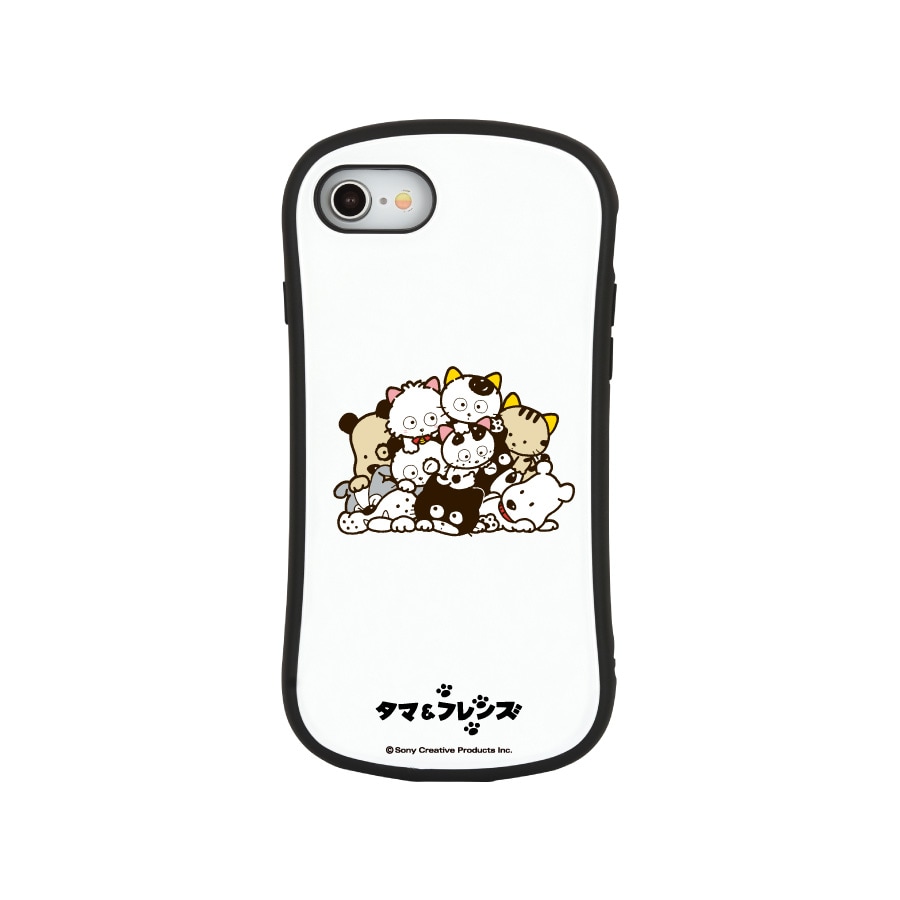 タマ＆フレンズ iPhoneSE(第3世代/第2世代)/8/7/6s/6対応 ハイブリッドガラスケース