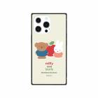 ミッフィー miffy and boris iPhone13 Pro対応 スクエアガラスケース|ミッフィー|ま行