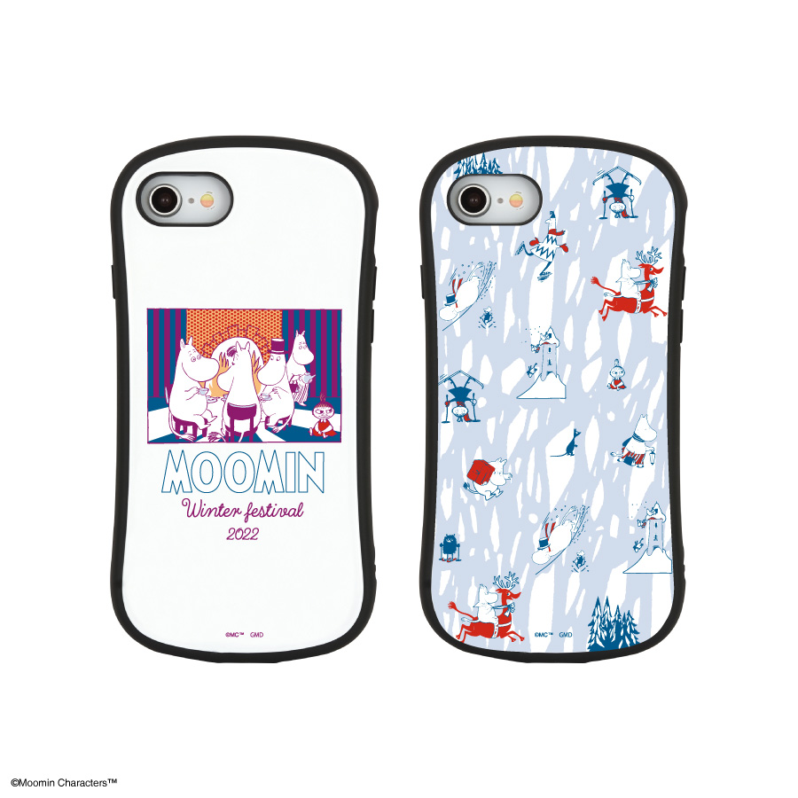 ムーミン【Winter Festival 2022】 iPhoneSE(第3世代/第2世代)/8/7/6s/6対応 ハイブリッドガラスケース