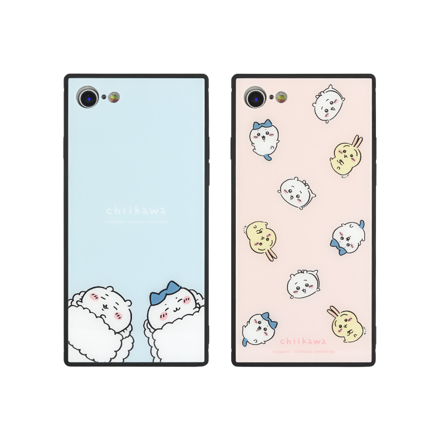 ちいかわ iPhoneSE(第3世代/第2世代)/8/7 対応 スクエアガラスケース