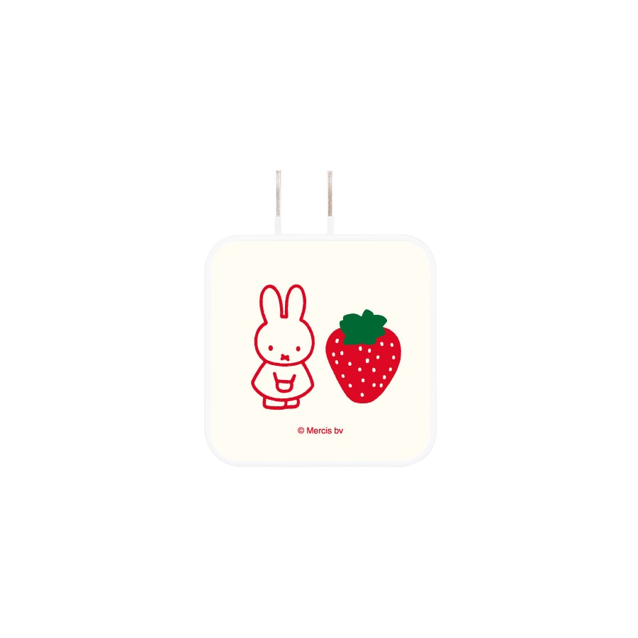 ミッフィー MIFFY STRAWBERRY USB / USB Type-C AC アダプタ