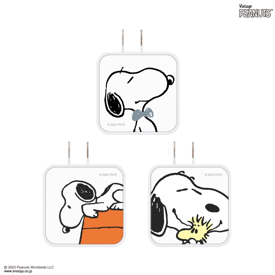 ピーナッツ USB / USB Type-C ACアダプタ