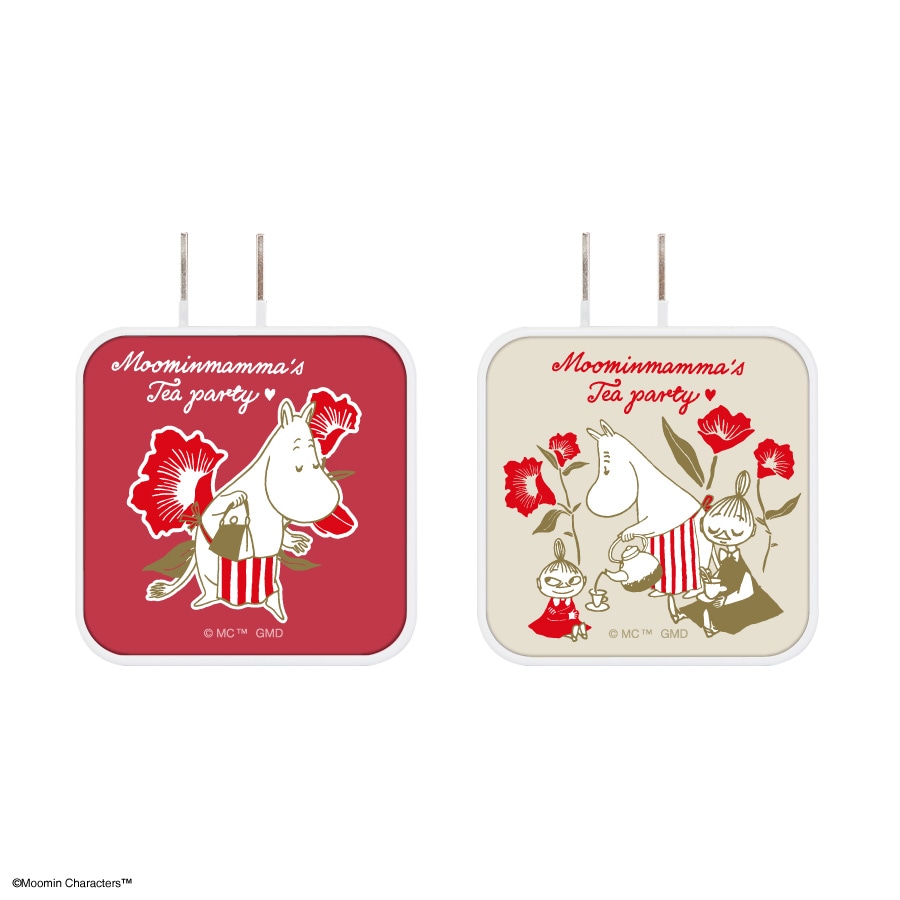 ムーミン【Moominmamma's Tea party】 USB / USB Type-C ACアダプタ