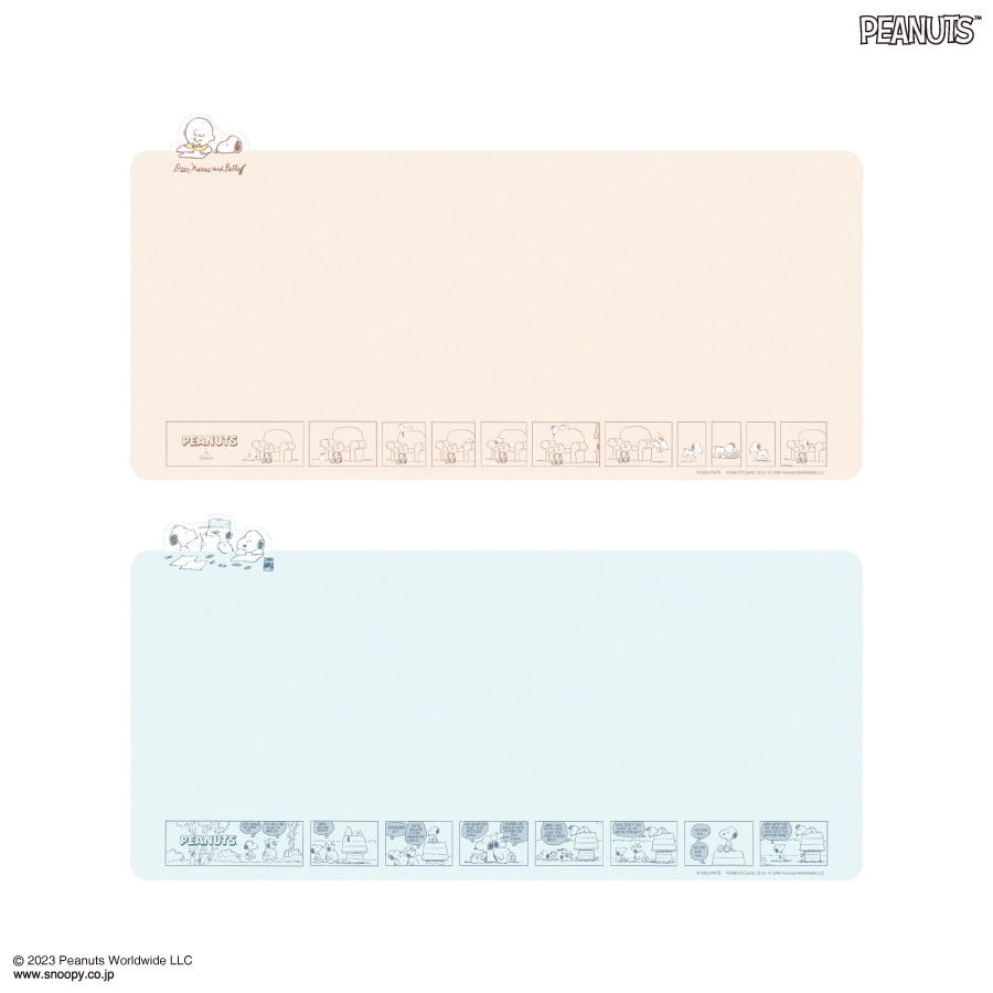 ピーナッツ スヌーピー ダイカットデスクマット Lサイズ