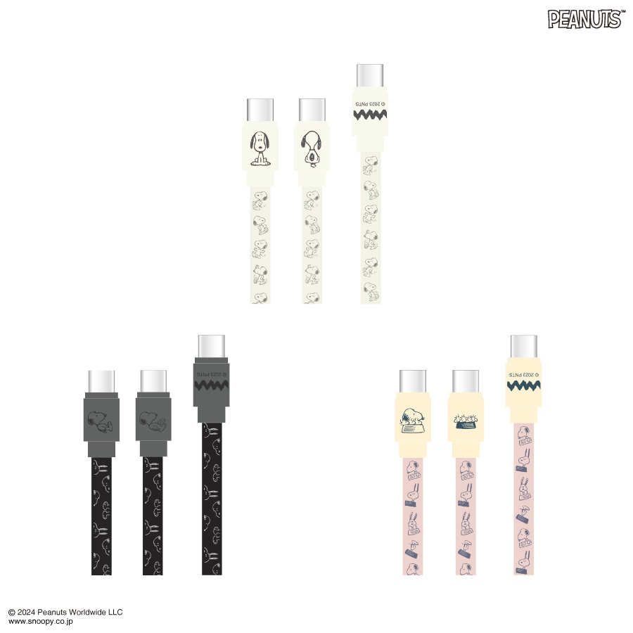 ピーナッツ スヌーピー PD60W 対応 USB2.0 Type-Cケーブル