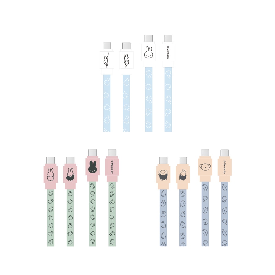 ミッフィー PD60W 対応 USB2.0 Type-Cケーブル