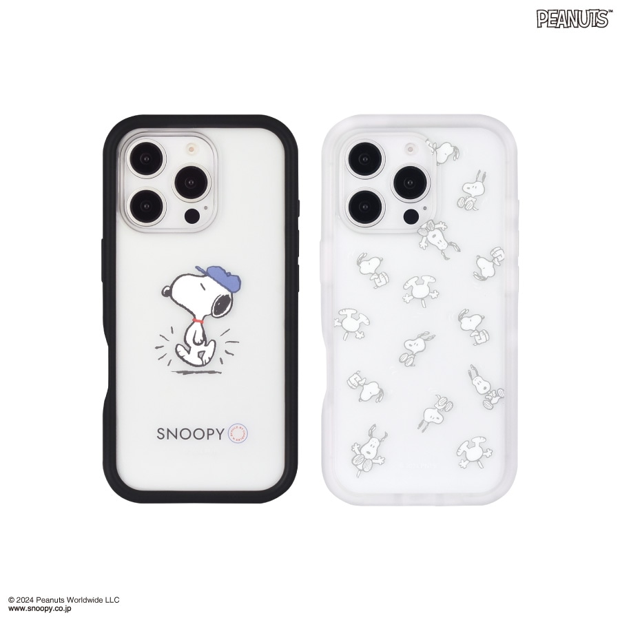 ピーナッツ スヌーピー iPhone16 Pro 対応 プランプフレームケース