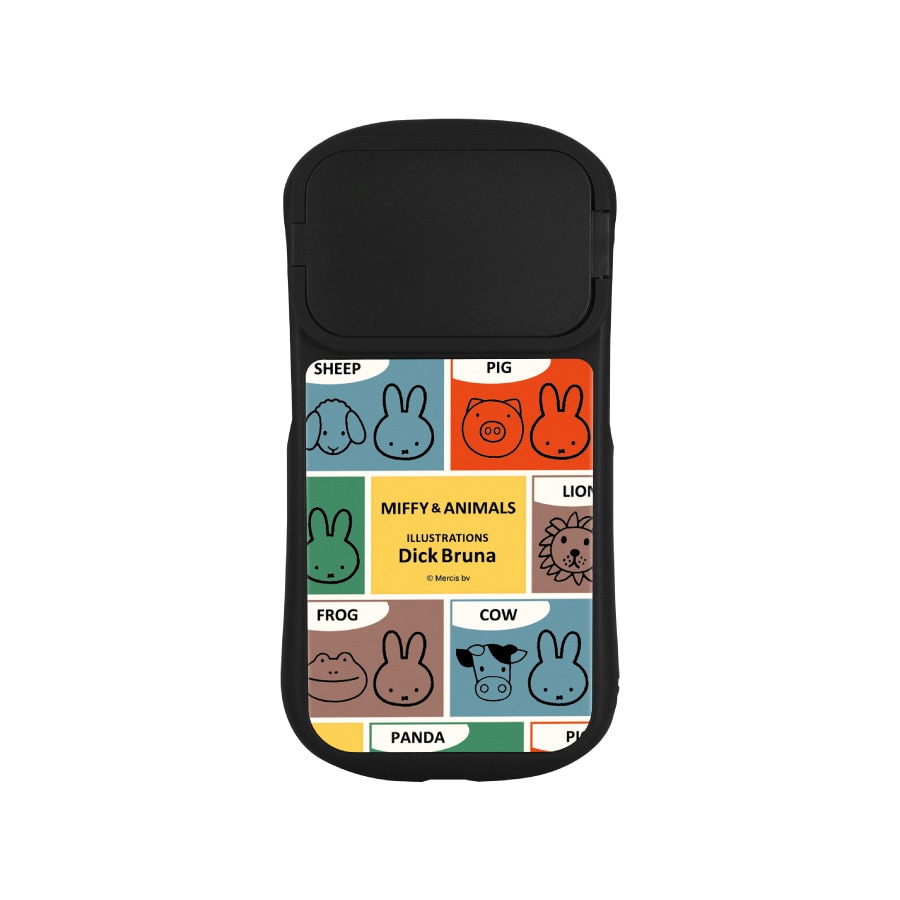 ミッフィー MIFFY&ANIMALS iPhone15 / 15 Pro / 14 / 14 Pro / 13 / 13 Pro / 12 / 12Pro 対応 ハイブリッドガラスケース