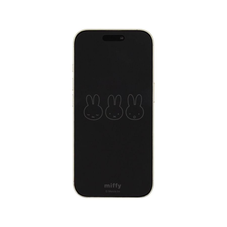 ミッフィー iPhone 16 / 15 / 15 Pro / 14 / 14 Pro / 13 / 13 Pro 対応 ガラススクリーンプロテクター