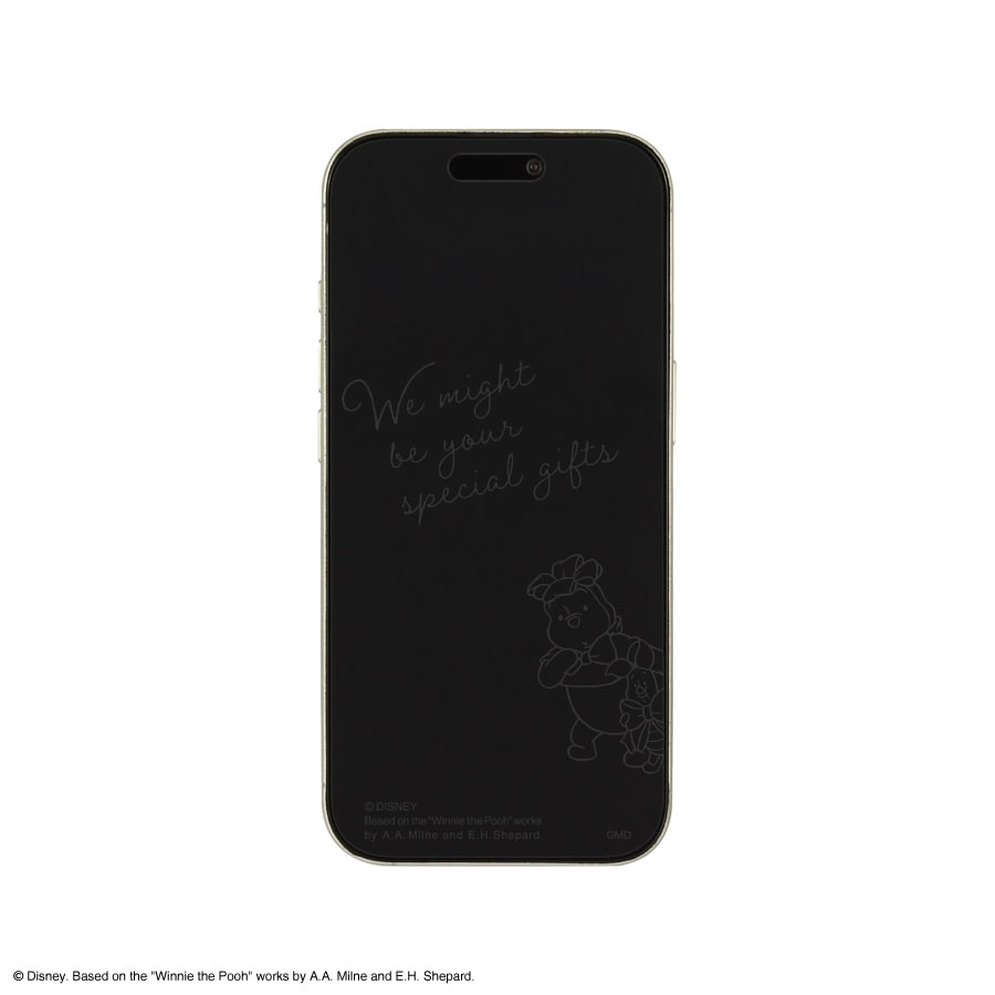ディズニーキャラクター ／ iPhone 16 Pro 対応 ガラススクリーンプロテクター