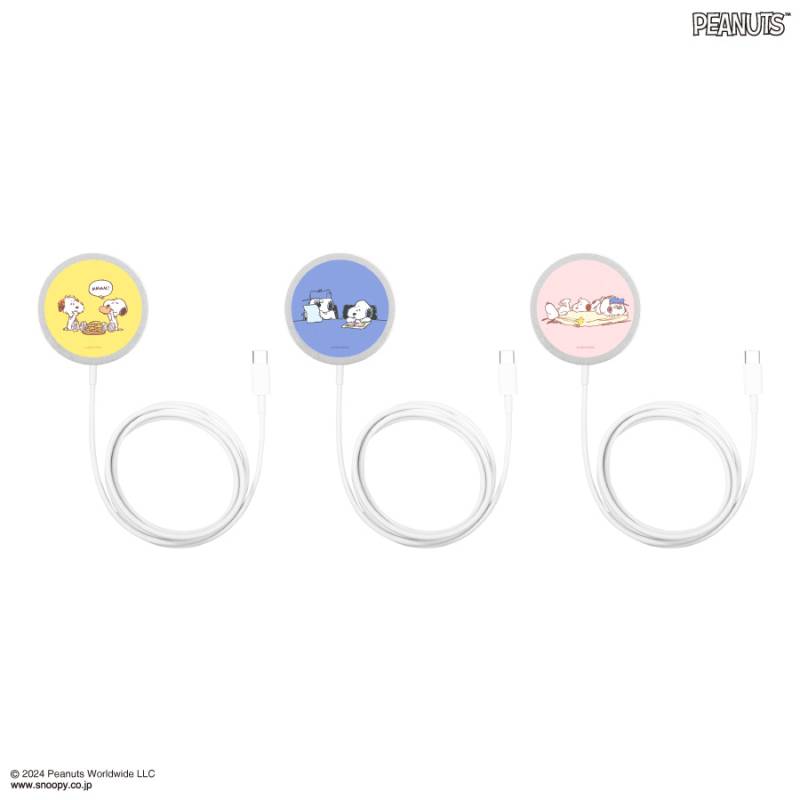 スヌーピーワイアレス充電器 ワイヤレス充電器 スヌーピー/ホワイト | さつき商店