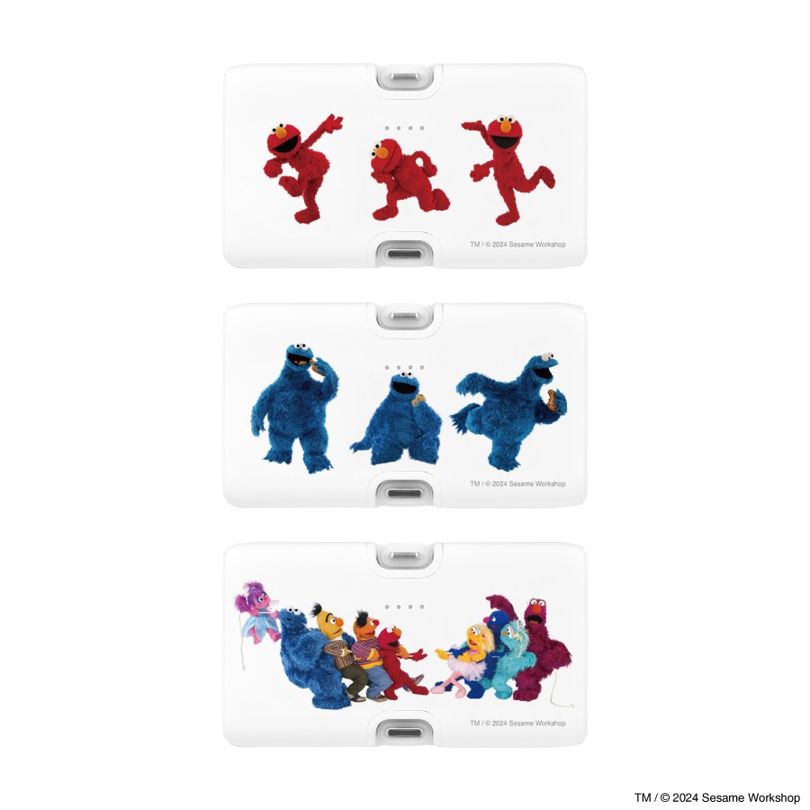 セサミストリート Lightning / Type-C コネクタ付き リチウム