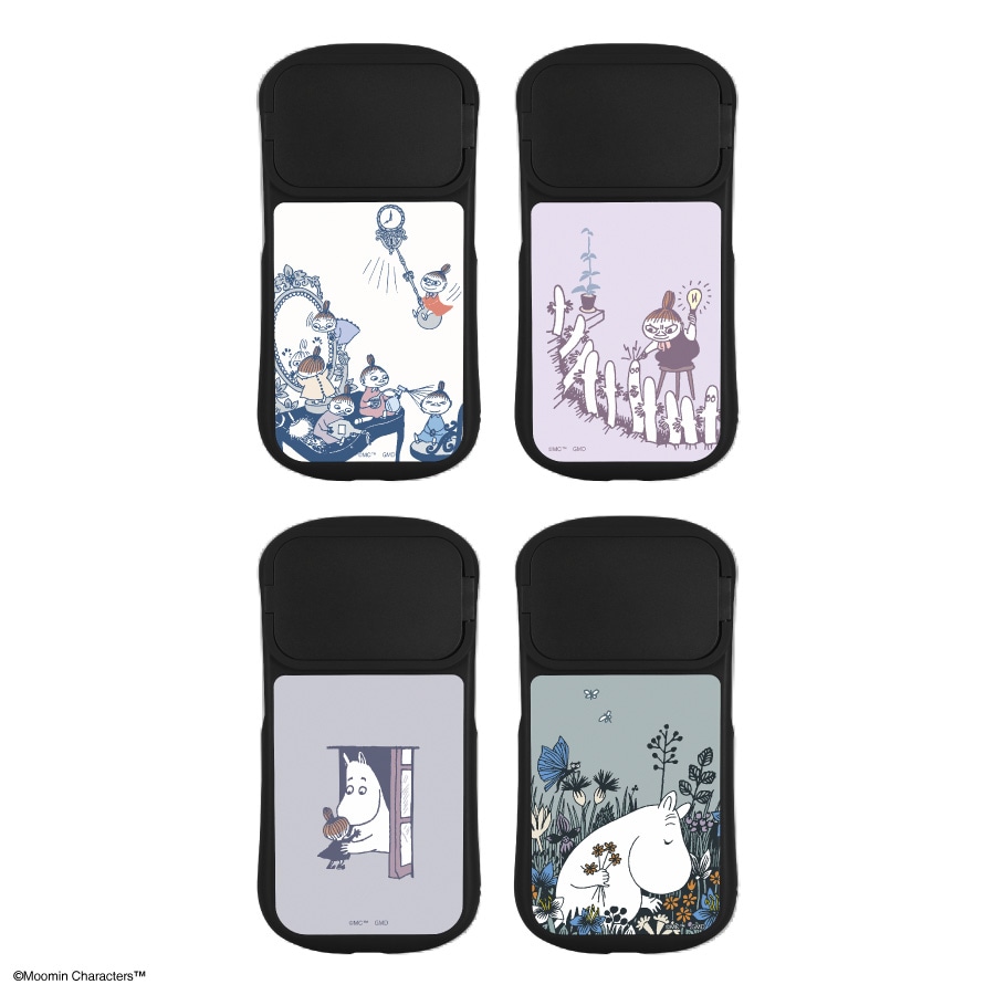 ムーミン iPhone15 / 15 Pro / 14 / 14 Pro / 13 / 13 Pro / 12 / 12Pro 対応 ハイブリッドガラスケース