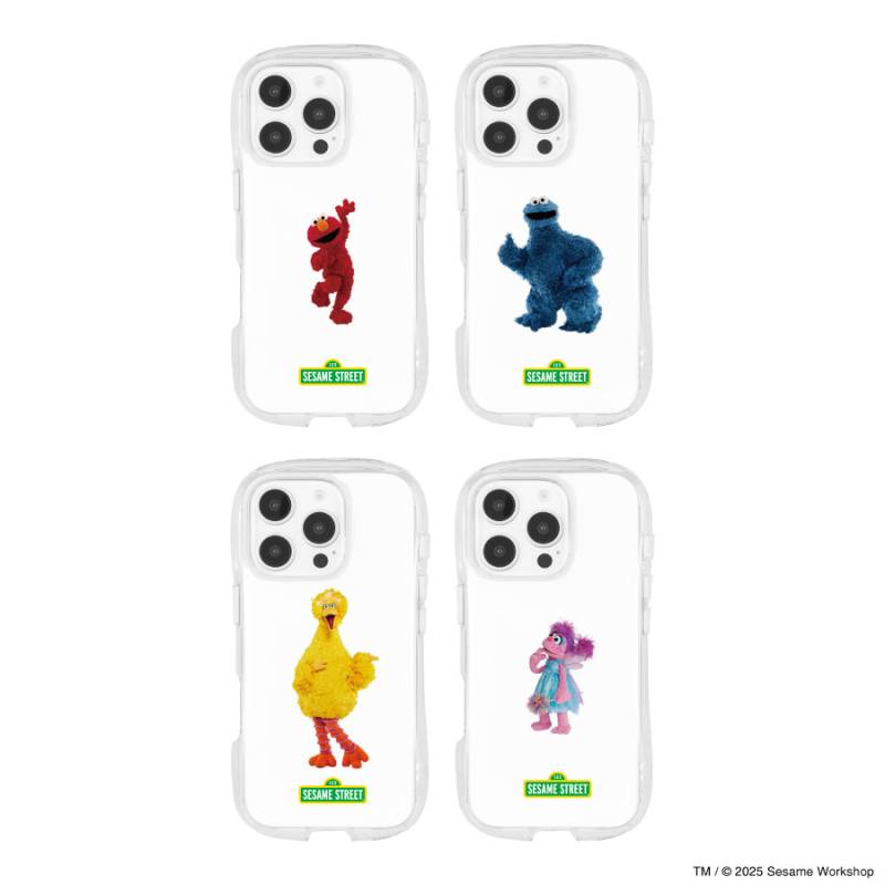 即発!!【MOSCHINO × セサミストリート】 iPhone 12 Pro ケース セサミストリート iPhone16 Pro 対応 クリスタルクリアケース