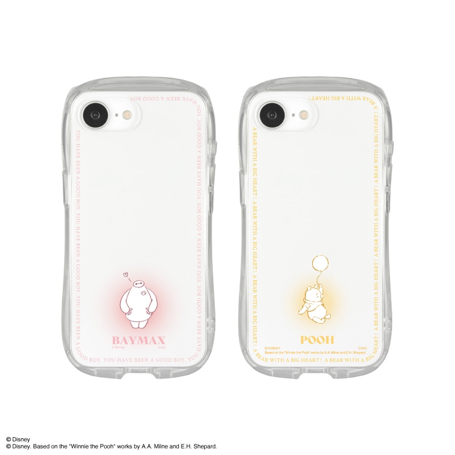 ディズニーキャラクター ／ iPhone16e 対応 クリスタルクリアケース